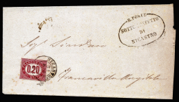 A2429) Italien Italy Brief Von Nicastro 31.3.1875 Mit EF Mi.3 - Officials
