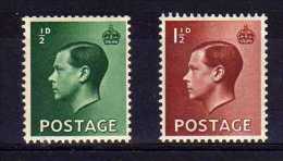 Great Britain - 1936 - Definitives (Inverted Watermark, Part Set) - MNH - Ungebraucht