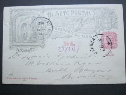 1898,, Carte  Postal  A   Bombay - Portugiesisch-Indien