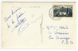 YT 1037 + Foire Internationale  -  " LYON  /  FOIRE INTERNATIONALE  /  1955 " - Temporary Postmarks