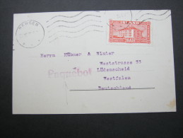 1926, Schiffskarte  Mit Stempel BERGEN - Lettres & Documents