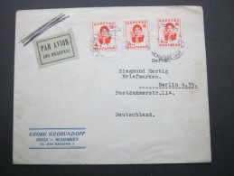 1937, Flugbrief Nach Deutschland - Covers & Documents