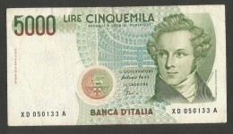 REPUBBLICA ITALIANA - 5000 Lire BELLINI - Serie Speciale SOSTITUTITVA XD (Firme: Fazio / Amici - 1996) - NON Comune - 5.000 Lire