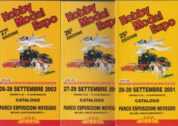 Lotto 3 Cataloghi Fiera Modellismo Novegro 2001-2002-2003 - Modelling