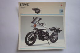 Transports - Sports Moto - Carte Fiche Technique Moto ( Kawasaki 750 Turbo - Sport -1981 ( Description Au Dos - Motorradsport