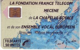 :Télécarte  F75 610 CHAPELLE ROYALE2 50Unités Vide état TTB COTATION 3€ - 1989