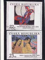 Tchéquie 1998, Art-painting Kupka Et Paul Gauguin, Oblitérés, Michel 190-191 - Gebraucht