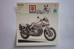 Transports - Sports Moto - Carte Fiche Technique Moto ( Suzuki Gsx 1100 S Katana ( Sport ) -1980 ( Description Au Dos - Motorradsport