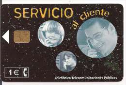 TARJETA TELEFONICA SERVICIO AL CLIENTE 1E - Euskaltel