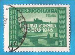 1946  JUGOSLAVIJA Slav Congress PANSLAWISCHER KONGRESS PRAHA PONTE HRADSCHIN PRAG  USED - Usados