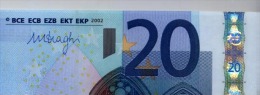 NUOVA SERIE EURONOTES BANCONOTA BILLET DA 20 EURO DRAGHI S ITALIA J032.. UNC LE PRIME DI DRAGHI - 20 Euro