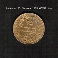 LEBANON     25  PIASTRES  1969  (KM # 27.1) - Libanon