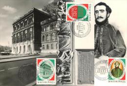 HUNGARY - 1975.Maximum Card Cpl.Set - Academy Of Science / Széchenyi Mi:3039-3041 - Maximum Cards & Covers