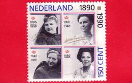OLANDA - Nederland - USATO - 1990 - 100 Anni Di Reggenza Femminile - Ritratti Di Regine - 150 - Used Stamps
