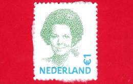 OLANDA - Nederland - Usato - 2002 - Regina Beatrice - Ritratto Elettronico - € 1 - Oblitérés