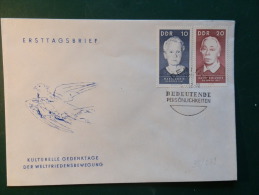 38/259    FDC  DDR  M.  CURIE - Explorers