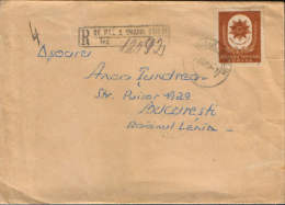 Romania-Registered Letter, Circulated  In 1951 With A Postage Stamp- Order Of The Star RPR Class I-II - Covers & Documents