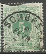 45  Obl  Sombreffe (+80) - 1869-1888 Lion Couché