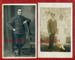 Carte Photo :  03 - Louroux Hodement  Par Hérisson ( ? ) : Photo En Pied D'un Militaire ( Martin ? ) - Characters