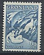 GROENLAND 1957 - Mere De La Mer - Neuf * AVEC Legere Trace Charniere (Yvert 30) - Unused Stamps