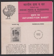 INDIA, 1983, Pratiksha, Nanda Lal Bose (1882-1966), Artist , Folder - Covers & Documents