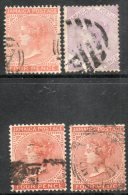 Jamaica 1871-1883 - 4d Brown-orange & 6d Mauve SG11-12 GU Cat £17.50 SG2020 - MUST See Description Below - Jamaica (...-1961)