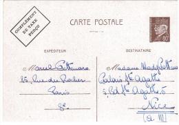 ENTIER POSTAL - PETAIN - FRANCHISE MILITAIRE - CPFM -  RABAT - SURCHARGE - TAXE PERCUE - 1942 - PAR AVION - 80c - - 1941-42 Pétain