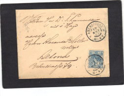 Pays Bas Lettre De 1902 Amersfoort Pour Alsace Allemagne - Lettres & Documents