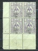Nouvelle Calédonie, YT 127b, Bloc De 4, 2MNH & 2MH - Unused Stamps