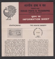 INDIA,1984 ,THE ASIATIC  SOCIETY, BICENTENARY, FOLDER - Covers & Documents