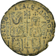 Monnaie, Leo VI The Wise 886-912, Follis, Constantinople, TTB, Cuivre, Sear:1730 - Byzantinische Münzen