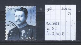 IJsland 2004 - Yv. 981 Gest./obl./used - Usados