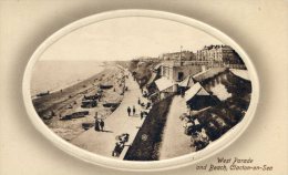 Clacton On Sea - West Parade And Beach - Clacton On Sea