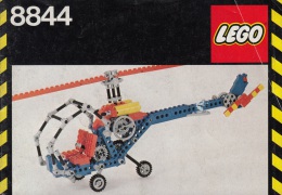 Lego 8844 Technic Hélicoptère Avec Plan 100 % Complet Voir Scan - Lego Technic