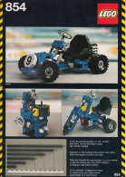 Lego 854 Technic Gocart Avec Plan 100 % Complet Voir Scan - Lego Technic