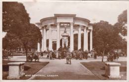 NF4 - Cardiff War Memorial (inauguration?) Excel Series Real Photo PC, To Leominster - Glamorgan