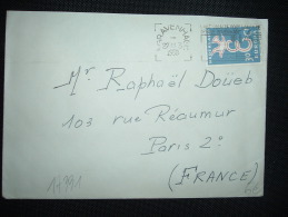 LETTRE POUR LA FRANCE TP EUROPA 30C OBL.MEC. 27 XII 1958 GRAVENHAGE - Briefe U. Dokumente