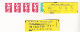 CARNET N° 1502 -TYPE MARIANNE DE BRIAT A COMPOSITION VARIABLE - COTE : 32 € - Otros & Sin Clasificación