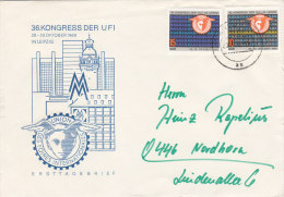 DDR 1515-1516 Auf Brief Mit Stempel: Erfurt 28.12.1969, UFI-Kongress 1969 - Brieven En Documenten