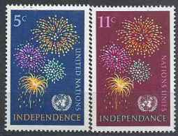 1967 NATIONS UNIES 163-64** Feux D´artifice - Neufs