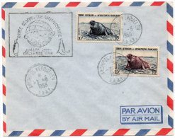 Taaf Archipel Des Kerguelen Lettre Du 3/6/1956....  Année Géophysique Juillet 1957 Décembre 1958 - Covers & Documents