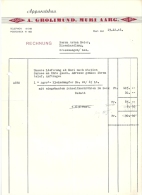 Rechnung  "Grolimund, Apparatenbau, Muri AG"            1946 - Suisse