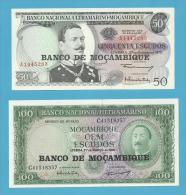 MOZAMBIQUE - 50 + 100 ESCUDOS - ND ( 1976 ) - UNC. - Mozambique