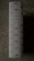 LIVRE Ernest Hemingway NOUVELLES RECITS 1963  GALLIMARD Exemplaire Numéroté Relié Cuir Beige 32 Illustrations - Roman Noir