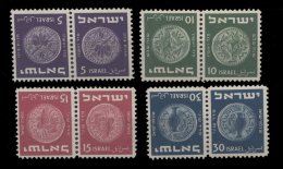 Israel** - N° 22 à 25  - Tête Bêche - Neufs (sans Tabs)