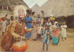 AFRICA, DANSE DU GRILLOT,THE WISARD´S DANCE,NATIONAL INSTRUMENT,old Photo Postcard - Unclassified