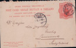 Entier Postal Great Britain & Ireland, Ditchling - Lausanne CH (4651) - Luftpost & Aerogramme