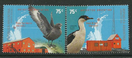 ARGENTINE. Base Brown (cormoran), Base San Martin (Skua).  2 T-p Neufs ** - Faune Antarctique