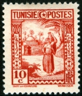 TUNISIA, FRENCH PROTECTORATE, USI E COSTUMI, 1931, FRANCOBOLLO NUOVO (MLH*), Mi 175, Scott 126, YT 165 - Neufs