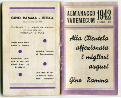 ALMANACCO VADEMECUM BENACO BIELLA ANNO 1942 - Small : 1941-60